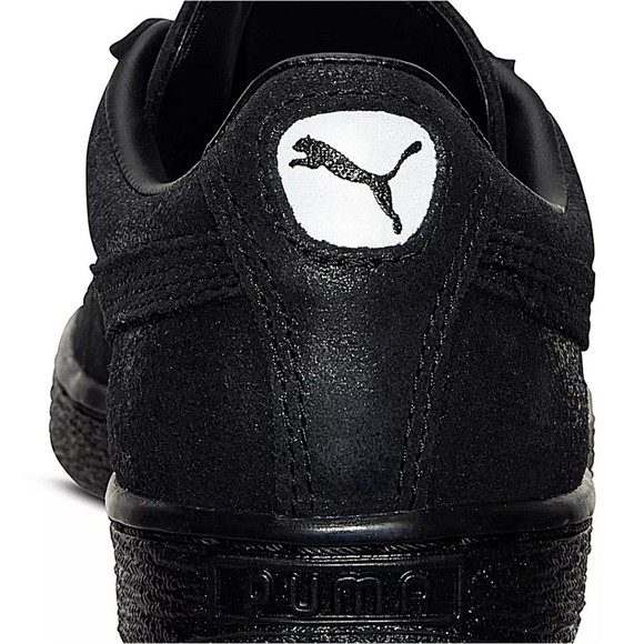 NIB Puma Sz6 Suede Classic Matte & Shine Sneakers in Black/Steel Gray - Picture 5 of 10